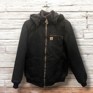 Carhartt Women’s Fleece Lined Black Jacket Sz M